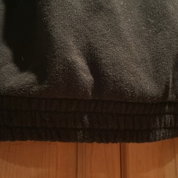 Victoria's Secret PINK size small crop top sweatshirt hoods black clover - Picture 6 of 9